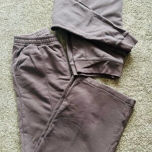 GAP Taupe Wide Leg Sweatpants + Sweatshirt set